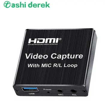 4K HDMI suderinamus Vaizdo įrašymo Plokštę TELEVIZIJOS Linijos Žaidimas Įrašymo Plokštė Recorder Box Live Transliacijos Vaizdo Įrašymo Ciklas