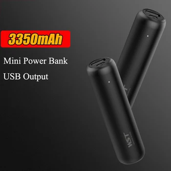 3350mAh Mini Galios Banko Nešiojamas Įkroviklis Išorės Baterija Powerbank iPhone 12 13 Pro Xiaomi 9 