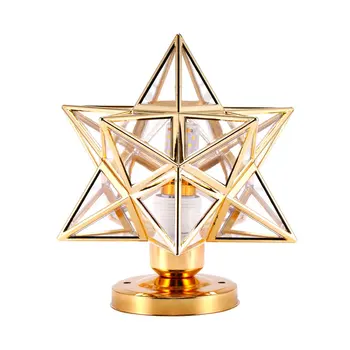 Gold Star Diamond žalvario Dekoras Apšvietimas Diffany Šiuolaikinės Paviršiaus Lubų Lempa apdailos salonas Fojė, Koridoriuose Stiklo Valgomasis