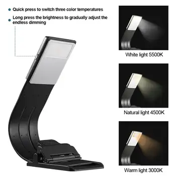 Naujas USB Įkraunamas LED Žibintuvėlis Lankstus Knygos Įrašą Skaitymo Lemputės Nešiojamas Žibintuvėlis Avarinės šviesos šaltinio Pakurti, E-knygų