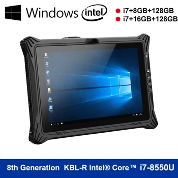 10 colių Windows 10 Tvirtas Tablet i7 CPU Pramonės Tablet RJ45 Port 1D/2D Skaitytuvas