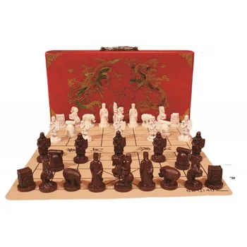 Tarpvalstybinės Karšto Pardavimo Senovinių Kinų Šachmatai Pu Odos Šaškių Xi ' an Terakotos Karių ir Arklių Šachmatų Pobūdžio Modelin