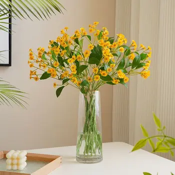 6PCS/Bundle Geltona Gerbera Daisy Anemone (50CM) Gražių Gėlių Atveju Šalis, Stalo Papuošimas, Gėlių - INDIGO