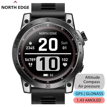 ŠIAURĖS KRAŠTO Cross Fit 3 GPS Laikrodžiai Vyrų Sportas Žiūrėti 1.43 HD AMOLED Ekranas 50M ATM Aukštimatis, Barometras, Kompasas Smartwatch Vyrams