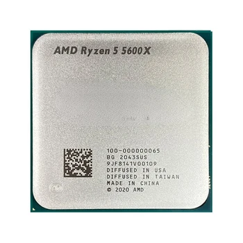Cpu R 5 5600X NAUJAS R5 5600X 3.7 GHz, 6-Core 12-Sriegis Procesorius 7NM 65W L3=32M 100-000000065 Lizdas AM4