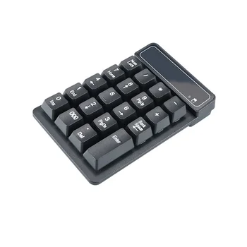 2.4 GHz Wireless Keyboard Mini USB Skaitinė Klaviatūra 19 Klavišus Skaičių Mygtukai Numpad Imtuvas Apskaitos Nešiojamas kompiuteris, PC Kompiuteris(A)