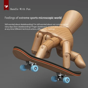 Pirštų Riedlentė Mediniai Fingerboard Žaislas Profesinės Stentai Finger Skate Rinkinys
