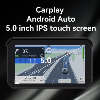 Bluetooth 5.0 Motociklo Carplay Motociklo Specialios Navigator 5 Colių Jutiklinis Ekranas Ip65 Vandeniui GPS Navigat Android