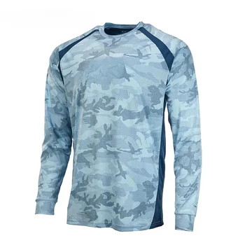 UPF 50+ Marškinėliai Žvejybos Lauko Drabužiai ilgomis Rankovėmis Viršų Dėvėti marškinėliai Apsaugos nuo Saulės Jersey Kvėpuojantis UV Žūklės Drabužiai