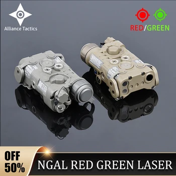 Taktinis Naujas L3-NGAL Šviesiai Raudonos, Žalios Funcional Dot Akyse Lazerinis Ginklas Medžioklė NGAL Žibintuvėlis Tinka 20mm Geležinkelių