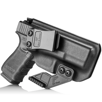 Gun&Gėlių Taktinis IWB Nuslėpė Atlikti Kydex Pistoletas Dėklas su Letena dėl Jautis G2C/TS9 Glock 17/19/43 MP9 Airsoft Pistoletas Dėklas