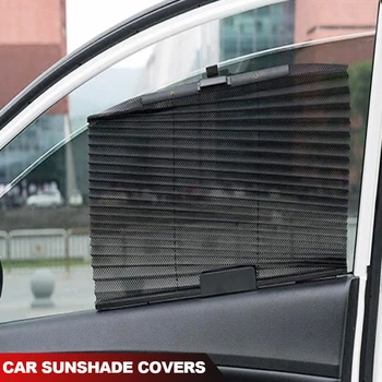 Automobilis Automatinė Ištraukiama Skėtis Automobilio šoninį Langą Akies Saulės Pavėsyje, Žaliuzės skėtį nuo saulės Sun Protector UV Apsaugoti nuo Saulės Užuolaidos Universalios