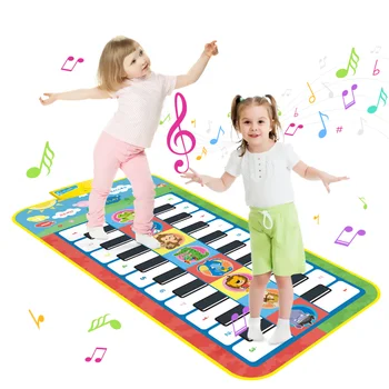 Kūdikis Žengia Fortepijono Muzikos Antklodė Vaikų Lopšelio Grindų Klaviatūros Dance Mat Žaidimas Kilimų Mokymo Nuskaitymo Antklodė 110x36cm